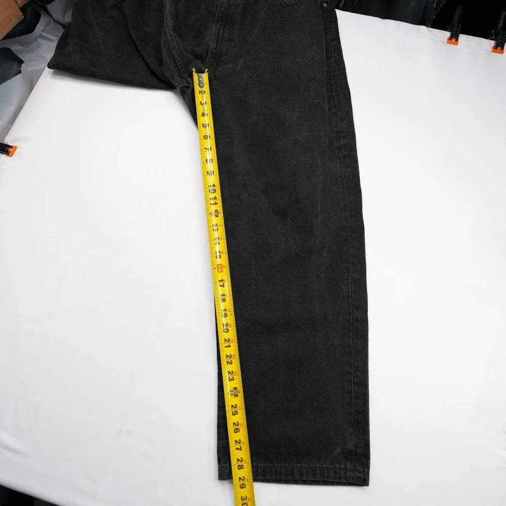 Levis 550‎ Black Jeans Men's 42x30 (40X29) Denim Relaxed Fit Casual Pants Baggy
